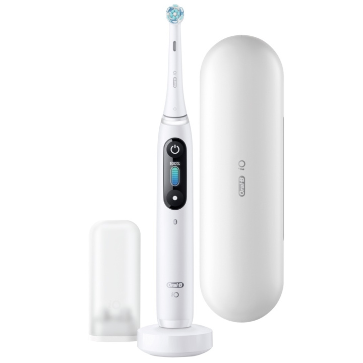 Oral B iO Series 8 Eltandborste, Vit i gruppen SKÖNHET & HÄLSA / Munvård / Eltandborstar hos TP E-commerce Nordic AB (D10466)