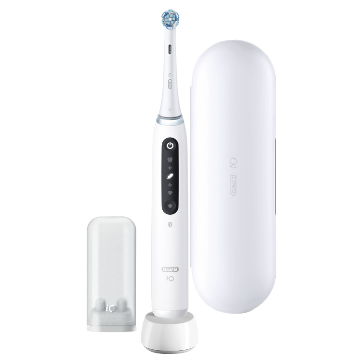 Oral B iO Series 5 Eltandborste, Vit i gruppen SKÖNHET & HÄLSA / Munvård / Eltandborstar hos TP E-commerce Nordic AB (D10478)