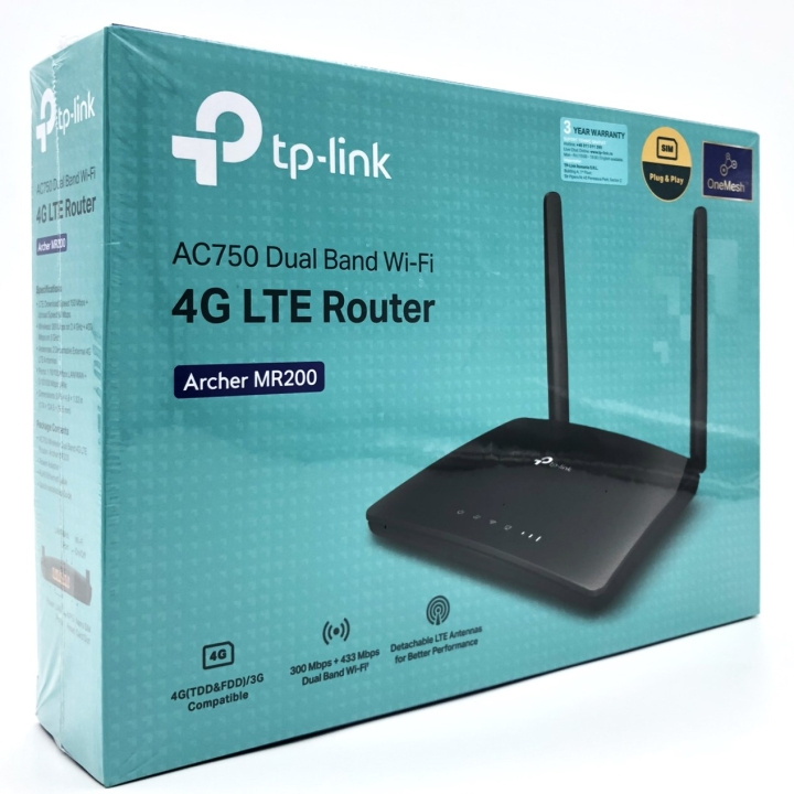 TP-Link Archer MR200 trådlös router Desktop i gruppen DATORER & KRINGUTRUSTNING / Nätverk / Routrar hos TP E-commerce Nordic AB (D10512)