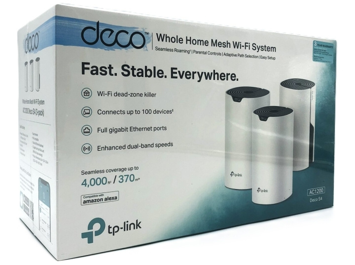 TP-Link Deco S4 Wi-Fi-system Desktop i gruppen DATORER & KRINGUTRUSTNING / Nätverk / WiFi Extenders hos TP E-commerce Nordic AB (D10519)