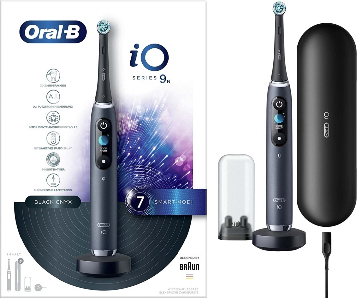 Braun Oral-B eltandborste iO 9 Svart i gruppen SKÖNHET & HÄLSA / Munvård / Eltandborstar hos TP E-commerce Nordic AB (D10529)