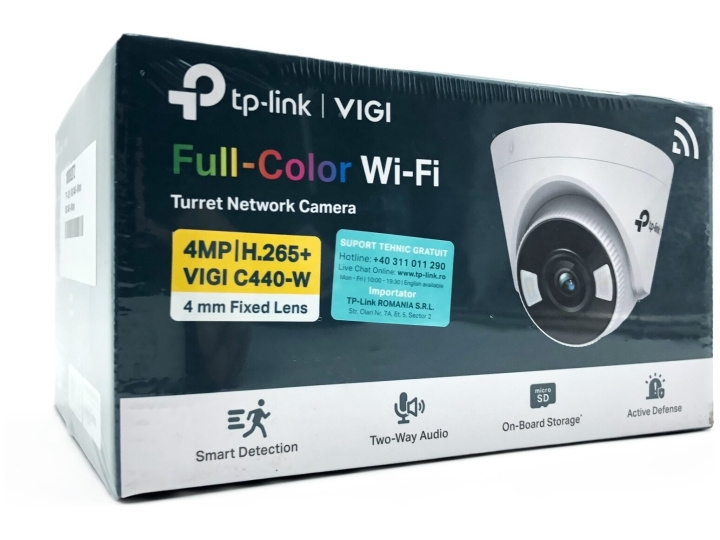 TP-Link VIGI C440-W V1 nätverksövervakningskamera 2560 x 1440 i gruppen HEM, HUSHÅLL & TRÄDGÅRD / Larm & Säkerhet / Övervakningskameror / Digitalt (Nätverk) / Inomhuskameror hos TP E-commerce Nordic AB (D10535)