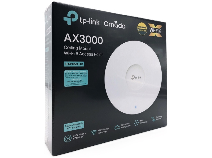 TP-Link Omada EAP653 UR V1 Trådlös anslutning Vit i gruppen DATORER & KRINGUTRUSTNING / Nätverk / WiFi Extenders hos TP E-commerce Nordic AB (D10577)