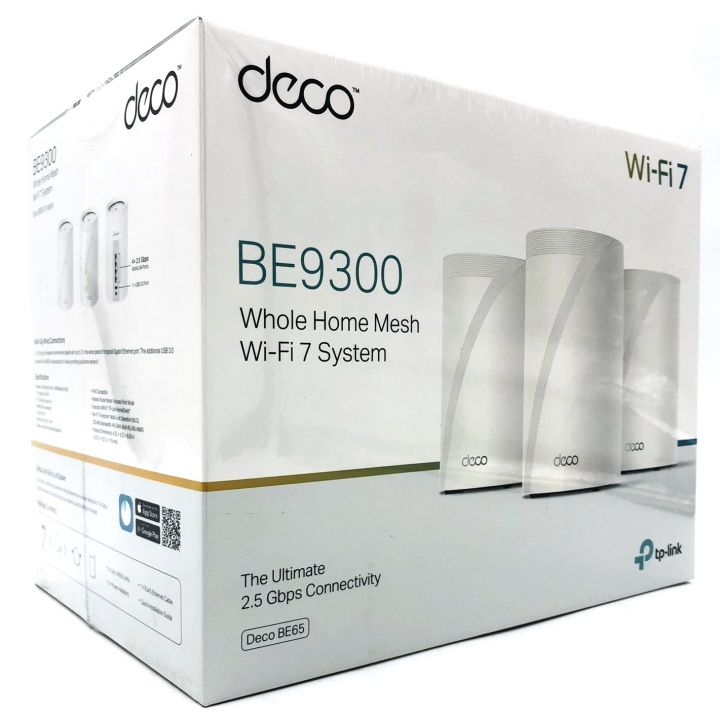 TP-Link Deco BE65 V1 Wi-Fi-system Desktop i gruppen DATORER & KRINGUTRUSTNING / Nätverk / WiFi Extenders hos TP E-commerce Nordic AB (D10578)