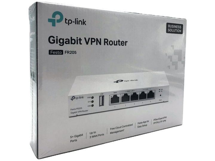 TP-Link Festa FR205 V1.2 Router 4-ports switch i gruppen DATORER & KRINGUTRUSTNING / Nätverk / Routrar hos TP E-commerce Nordic AB (D10594)