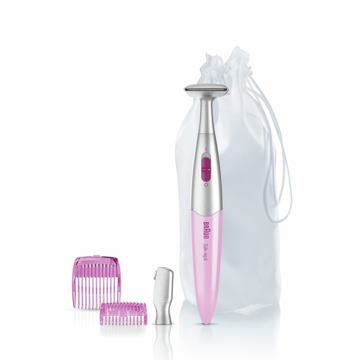 Braun Silk-épil Styler FG1100 bikinitrimmer Rosa i gruppen SKÖNHET & HÄLSA / Hår & Styling / Rakning & Trimning / Hårtrimmers hos TP E-commerce Nordic AB (D10607)