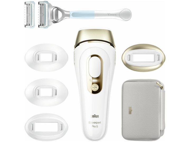 Braun Silk-expert Pro PL5356 Hårborttagningsapparat Guld/Vit i gruppen SKÖNHET & HÄLSA / Hår & Styling / Hårborttagning / Epilatorer hos TP E-commerce Nordic AB (D10609)