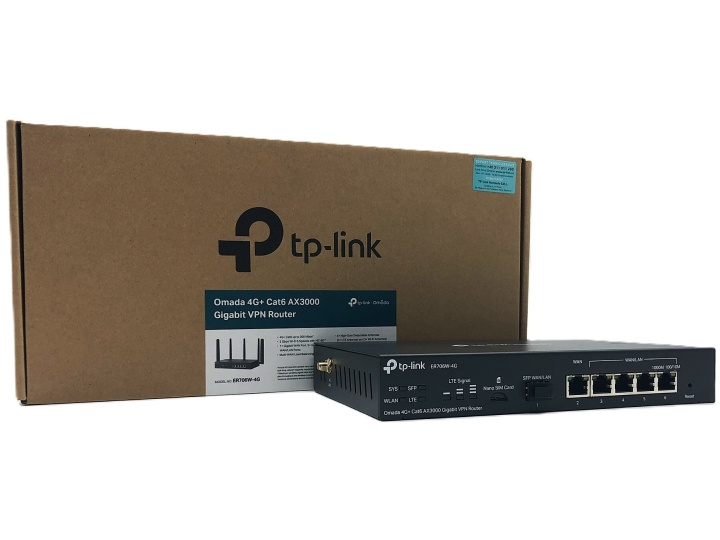 TP-Link Omada ER706W-4G V1 trådlös router Desktop Väggmonterbar i gruppen DATORER & KRINGUTRUSTNING / Nätverk / Routrar hos TP E-commerce Nordic AB (D10630)