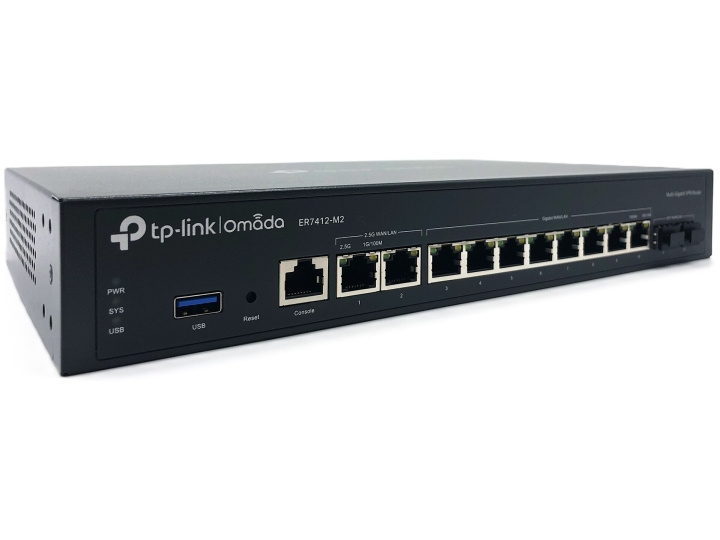 TP-Link Omada ER7412-M2 V1 Router 12-ports switch i gruppen DATORER & KRINGUTRUSTNING / Nätverk / Switchar hos TP E-commerce Nordic AB (D10634)