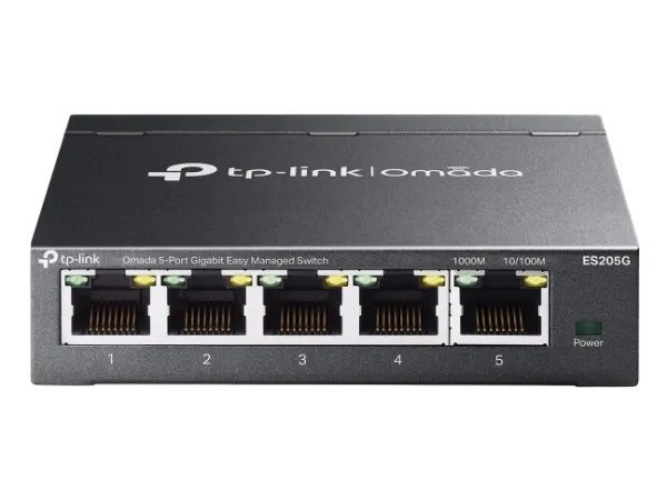 TP-Link Omada ES205G V1 Switch 5-portars Gigabit Ethernet i gruppen DATORER & KRINGUTRUSTNING / Nätverk / Switchar hos TP E-commerce Nordic AB (D10636)