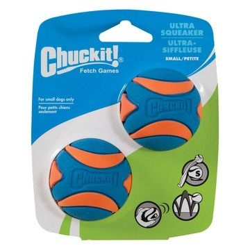 chuckit Ultra Squeaker boll M 6 cm 2 st. - (CHUC33068) i gruppen HEM, HUSHÅLL & TRÄDGÅRD / Djurtillbehör / Hund hos TP E-commerce Nordic AB (D10818)