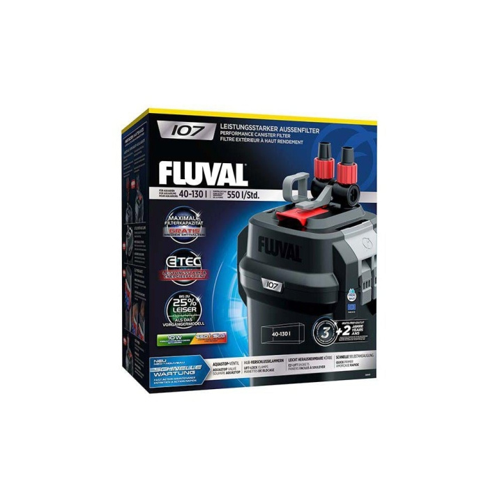 Fluval Kapselfilter 107 550l/H - (126.4107) i gruppen HEM, HUSHÅLL & TRÄDGÅRD / Djurtillbehör / Akvarietillbehör hos TP E-commerce Nordic AB (D10842)