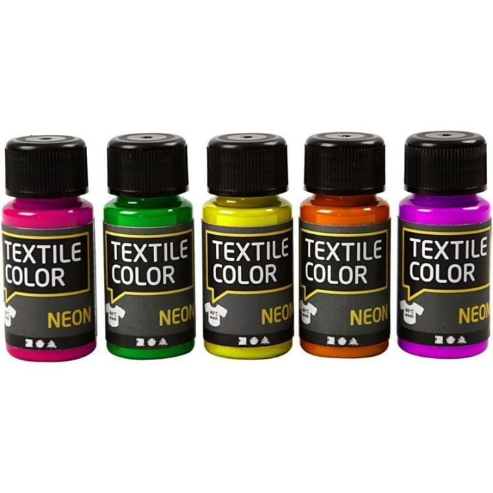 Creative Toys Textilfärg - Neon 5 x 50 ml (342280) i gruppen SPORT, FRITID & HOBBY / Hobby / Hobbyfärger / Revell / Färgset hos TP E-commerce Nordic AB (D10887)