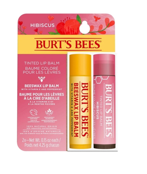 Burt\'s Bees Läppbalsam Duo Presentask i gruppen SKÖNHET & HÄLSA / Makeup / Läppar / Läppbalsam hos TP E-commerce Nordic AB (D10932)