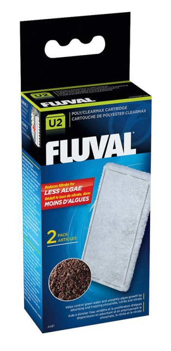 Fluval Poly/Clearmax filterpatron Fluval U2 - (126.2481) i gruppen HEM, HUSHÅLL & TRÄDGÅRD / Djurtillbehör / Akvarietillbehör hos TP E-commerce Nordic AB (D10959)