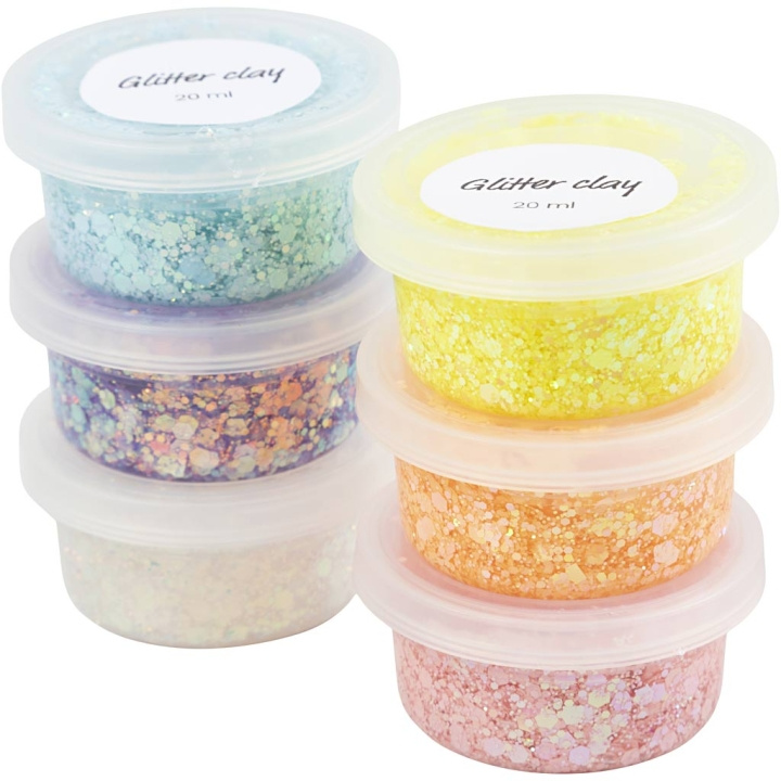 Creative Toys DIY-kit - Glitterlera 6 st (78745) i gruppen LEKSAKER, BARN- & BABYPRODUKTER / Leksaker / Pyssel hos TP E-commerce Nordic AB (D11001)