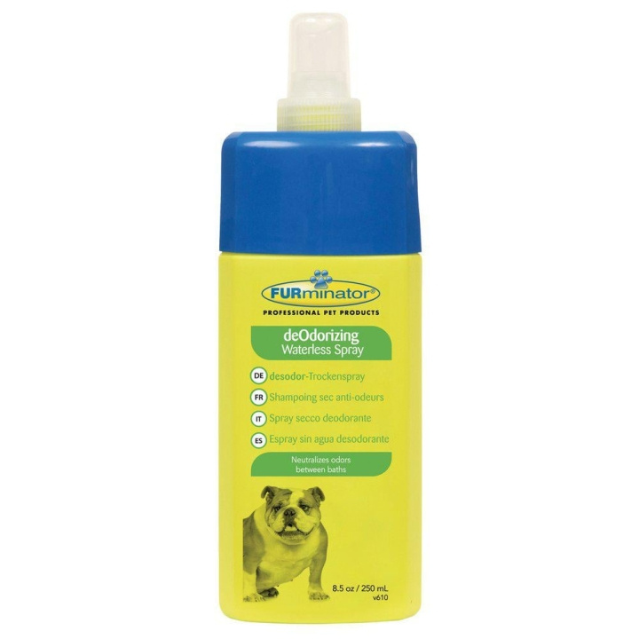 Furminator Vattenfri deodoriserande spray 250 ml - (718.7050) i gruppen HEM, HUSHÅLL & TRÄDGÅRD / Djurtillbehör / Hund hos TP E-commerce Nordic AB (D11031)