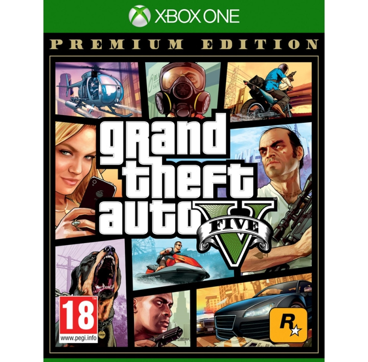 Grand Theft Auto V (GTA 5) Premium Edition (XONE) i gruppen HEMELEKTRONIK / Spelkonsoler & Tillbehör / Xbox One / Spel hos TP E-commerce Nordic AB (D11151)