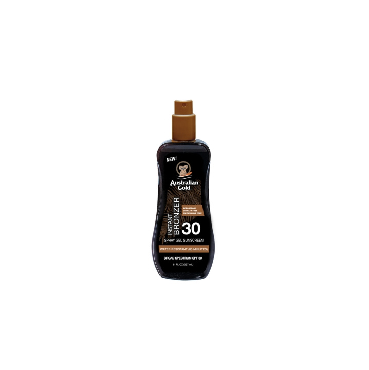 Australian Gold Solskyddsspray Gel m. Instant Bronzer SPF 30 237 ml i gruppen SKÖNHET & HÄLSA / Hudvård / Solskydd & Tanning / Solskydd hos TP E-commerce Nordic AB (D11234)