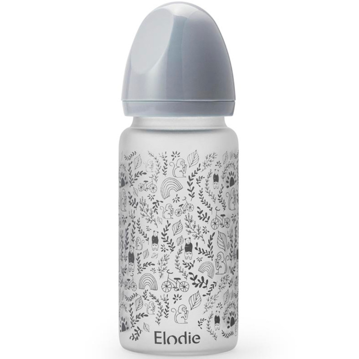 Elodie Details Glass Feeding Bottle, Monkey Sunrise i gruppen LEKSAKER, BARN- & BABYPRODUKTER / Äta & Dricka / Barnserviser hos TP E-commerce Nordic AB (D11449)