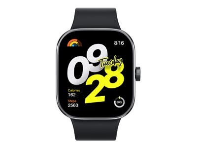 Xiaomi Redmi Watch 4 Svart Smartklocka i gruppen SPORT, FRITID & HOBBY / Smartwatch & Aktivitetsarmband / Smartwatches hos TP E-commerce Nordic AB (D11935)