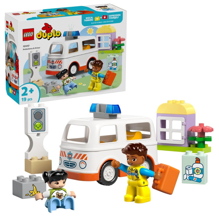 LEGO DUPLO Town - Ambulans och förare (10447) i gruppen LEKSAKER, BARN- & BABYPRODUKTER / Leksaker / Byggleksaker / Lego hos TP E-commerce Nordic AB (D12241)