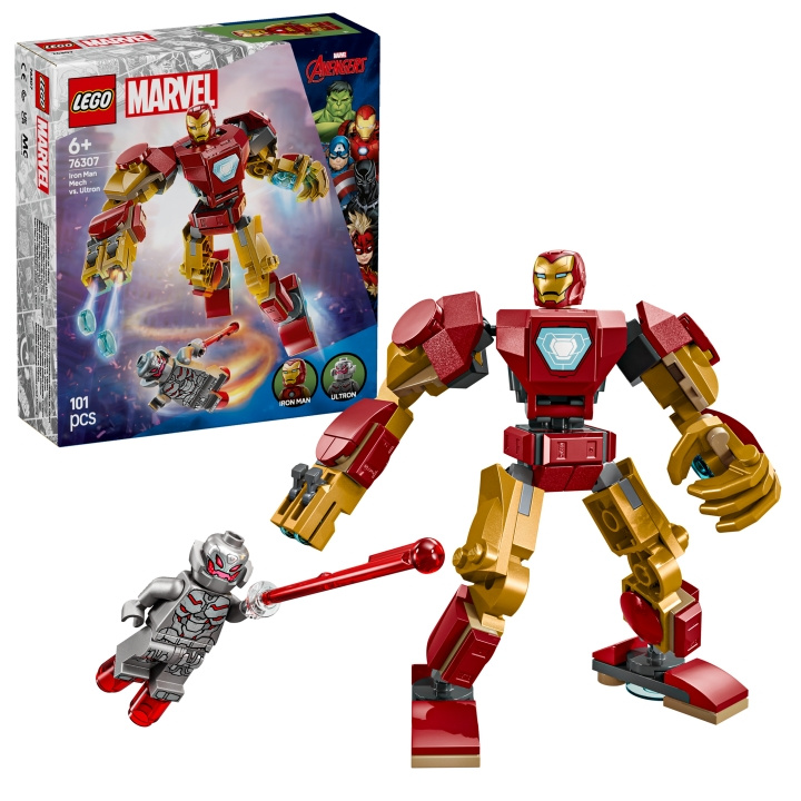 LEGO Superhjältar - Iron Man Mech vs. Ultron (76307) i gruppen LEKSAKER, BARN- & BABYPRODUKTER / Leksaker / Byggleksaker / Lego hos TP E-commerce Nordic AB (D12261)