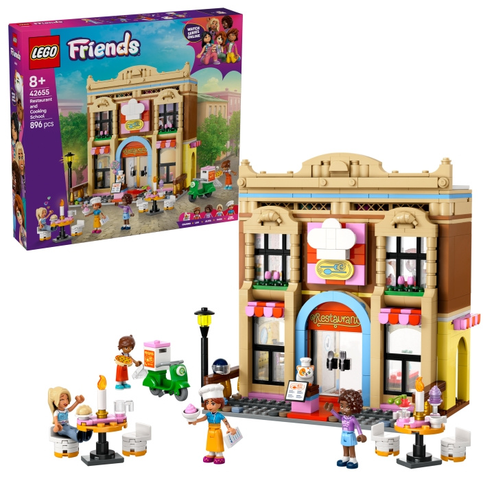 LEGO LEGO Friends - Restaurang och matlagningsskola (42655) i gruppen LEKSAKER, BARN- & BABYPRODUKTER / Leksaker / Byggleksaker / Lego hos TP E-commerce Nordic AB (D12286)