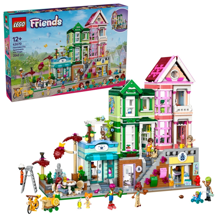 LEGO LEGO Friends - Lägenheter och butiker i Heartlake City (42670) i gruppen LEKSAKER, BARN- & BABYPRODUKTER / Leksaker / Byggleksaker / Lego hos TP E-commerce Nordic AB (D12289)