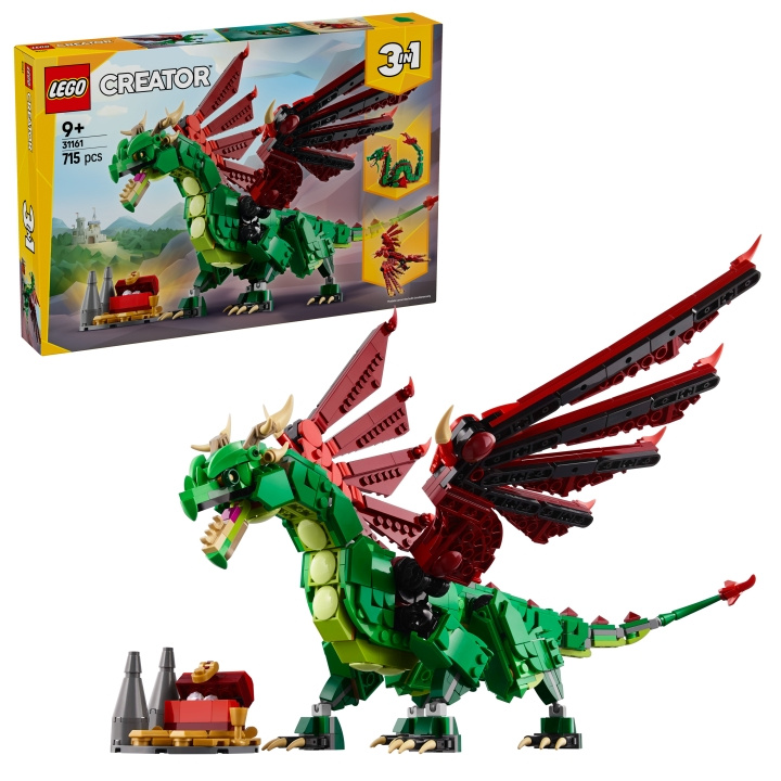 LEGO LEGO Skapare - Medeltida drake (31161) i gruppen LEKSAKER, BARN- & BABYPRODUKTER / Leksaker / Byggleksaker / Lego hos TP E-commerce Nordic AB (D12292)