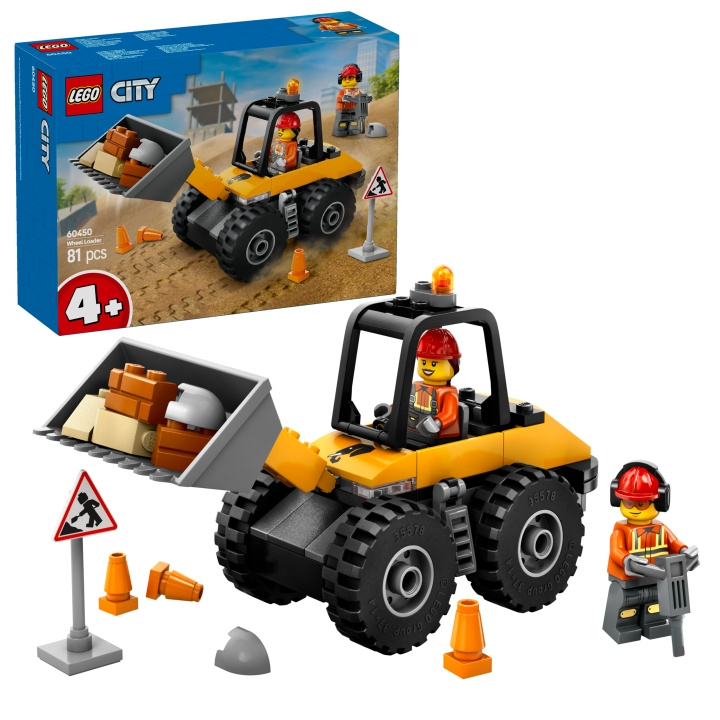 LEGO LEGO City - Gul hjullastare för bygg- och anläggningsarbeten (60450) i gruppen LEKSAKER, BARN- & BABYPRODUKTER / Leksaker / Byggleksaker / Lego hos TP E-commerce Nordic AB (D12300)