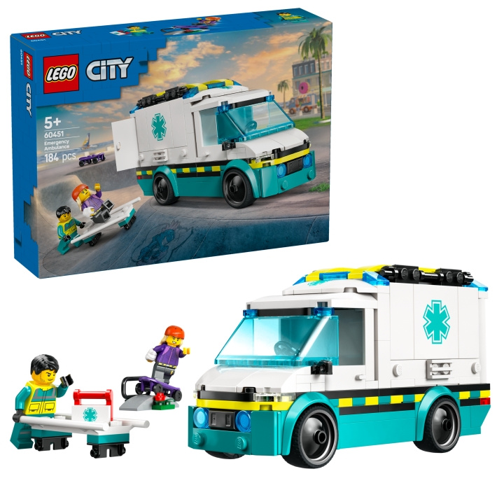 LEGO LEGO City - Ambulans för nödsituationer (60451) i gruppen LEKSAKER, BARN- & BABYPRODUKTER / Leksaker / Byggleksaker / Lego hos TP E-commerce Nordic AB (D12303)