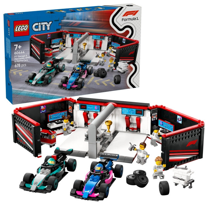 LEGO LEGO City - F1® Garage & Mercedes-AMG & Alpine Cars (60444) i gruppen LEKSAKER, BARN- & BABYPRODUKTER / Leksaker / Byggleksaker / Lego hos TP E-commerce Nordic AB (D12304)