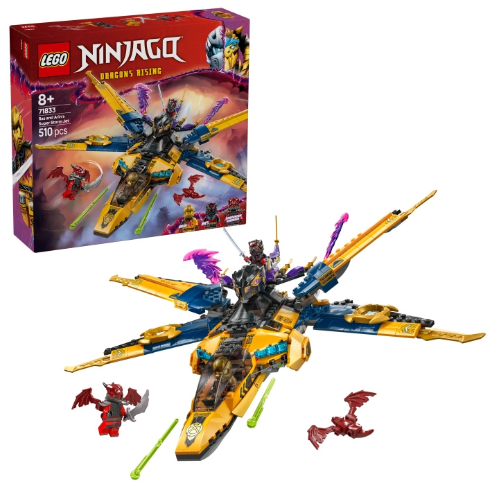 LEGO Ninjago - Ras och Arins Super Storm Jet (71833) i gruppen LEKSAKER, BARN- & BABYPRODUKTER / Leksaker / Byggleksaker / Lego hos TP E-commerce Nordic AB (D12316)