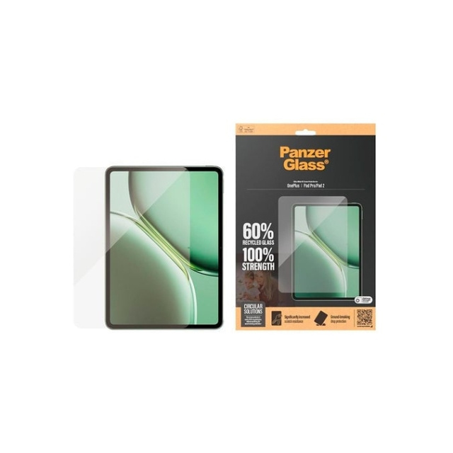 PanzerGlass Skärmskydd - OnePlus Pad Pro/Pad 2 i gruppen SMARTPHONE & SURFPLATTOR / Surfplattor skydd hos TP E-commerce Nordic AB (D12380)