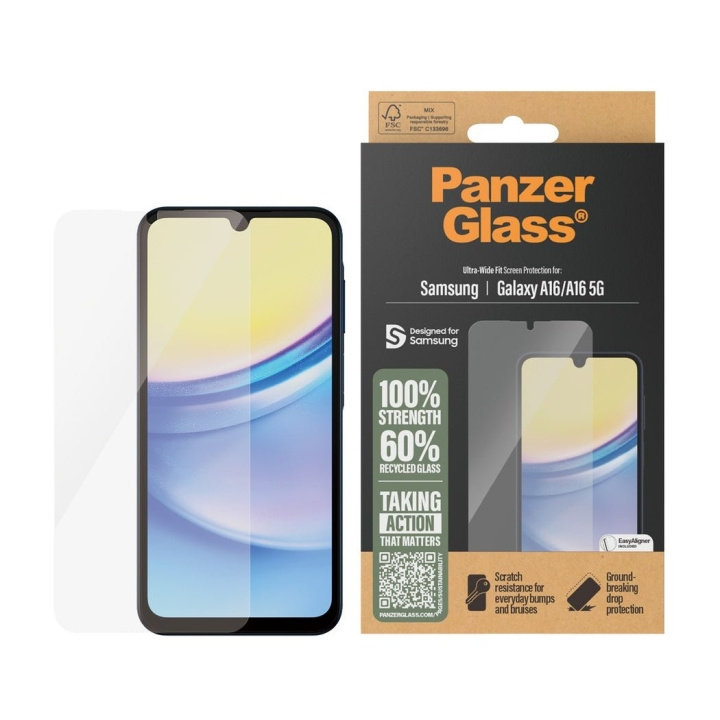 PanzerGlass Skärmskydd - Samsung New A15/ A16 5G - Ultra-Wide Fit i gruppen SMARTPHONE & SURFPLATTOR / Mobilskydd / Samsung hos TP E-commerce Nordic AB (D12382)