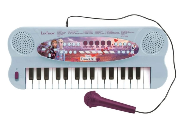 Lexibook Disney Frozen - Elektroniskt keyboard med mikrofon (32 tangenter) (K703FZ) i gruppen LEKSAKER, BARN- & BABYPRODUKTER / Musik, Sång & Bild / Musikinstrument hos TP E-commerce Nordic AB (D12446)