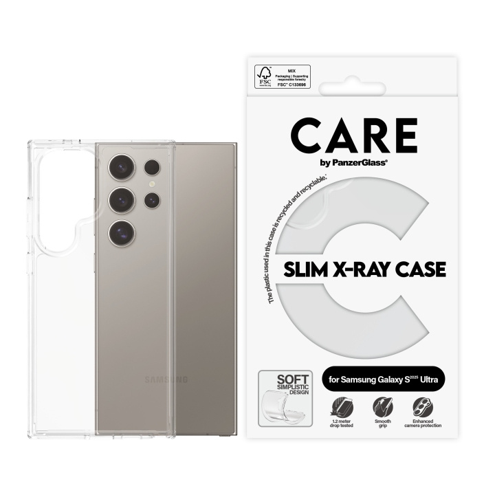 PanzerGlass CARE by PanzerGlass -Fashionable Case Transparent X-Ray Soft Basic Samsung Galaxy S25 Ultra i gruppen SMARTPHONE & SURFPLATTOR / Mobilskydd / Samsung hos TP E-commerce Nordic AB (D12464)