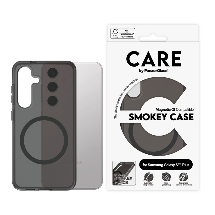 PanzerGlass CARE by PanzerGlass - Flagship Fodral Urban Combat Smokey m. Svart Qi Kompatibel Samsung Galaxy S25 i gruppen SMARTPHONE & SURFPLATTOR / Mobilskydd / Samsung hos TP E-commerce Nordic AB (D12465)