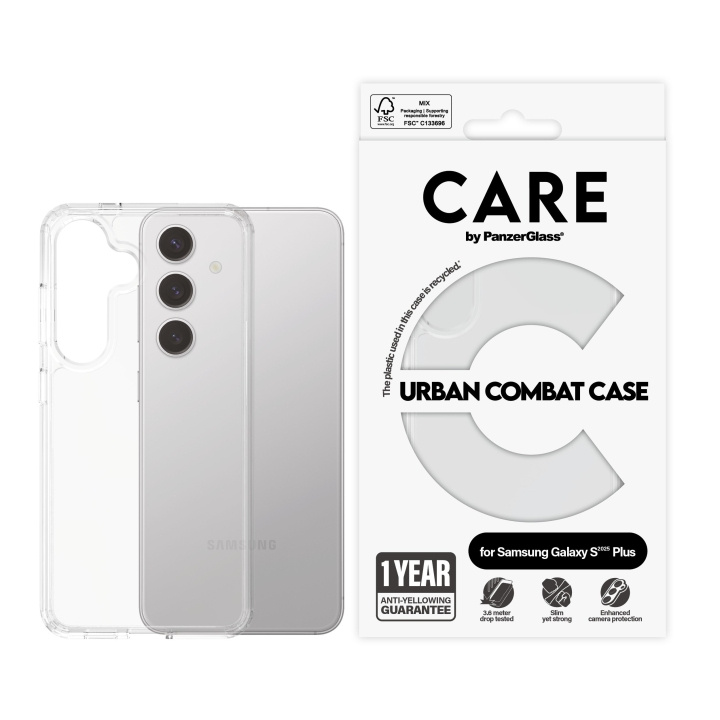 PanzerGlass CARE by PanzerGlass - Flagship Fodral Transparent Urban Combat m. Klar Ram Samsung Galaxy S25 Plu i gruppen SMARTPHONE & SURFPLATTOR / Mobilskydd / Samsung hos TP E-commerce Nordic AB (D12468)