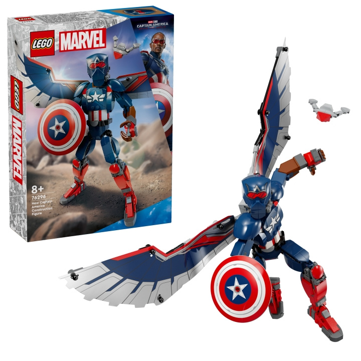 LEGO Superhjältar - Captain America byggfigur (76296) i gruppen LEKSAKER, BARN- & BABYPRODUKTER / Leksaker / Byggleksaker / Lego hos TP E-commerce Nordic AB (D12508)