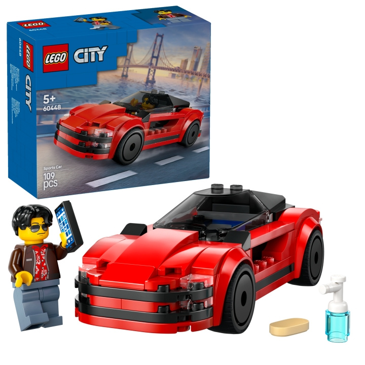 LEGO LEGO City - Röd sportbil (60448) i gruppen LEKSAKER, BARN- & BABYPRODUKTER / Leksaker / Byggleksaker / Lego hos TP E-commerce Nordic AB (D12514)