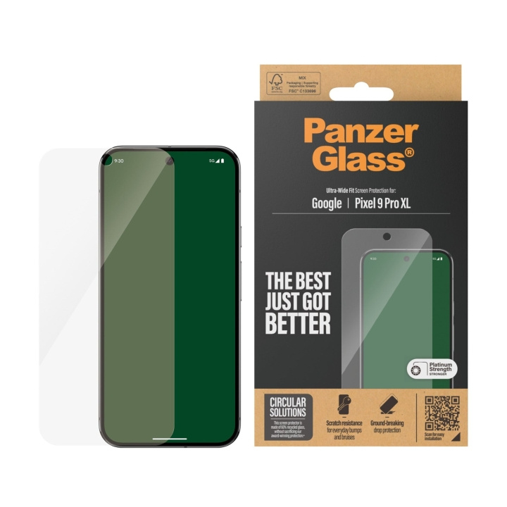 PanzerGlass Skärmskydd Google Pixel 9 Pro XL - Ultra-Wide Fit i gruppen SMARTPHONE & SURFPLATTOR / Mobilskydd / Google hos TP E-commerce Nordic AB (D12552)