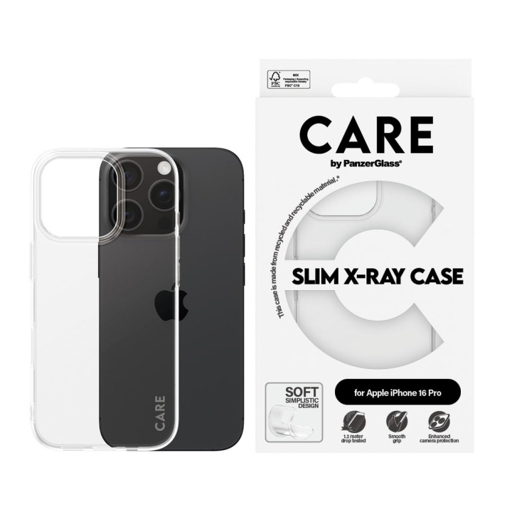 CARE by PanzerGlass - Fodral - Transparent - iPhone 16 Pro i gruppen SMARTPHONE & SURFPLATTOR / Mobilskydd / Apple / iPhone 16 hos TP E-commerce Nordic AB (D12572)