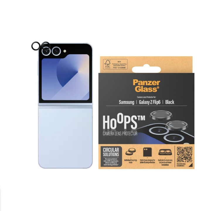 PanzerGlass Hoops - Linsskydd - Samsung Galaxy Z Flip6 i gruppen SMARTPHONE & SURFPLATTOR / Mobilskydd / Samsung hos TP E-commerce Nordic AB (D12600)