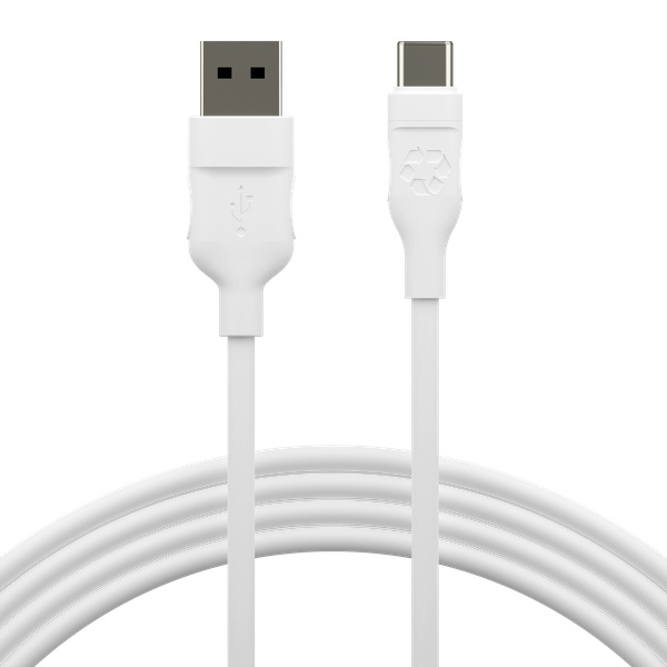 dbramante1928 USB-A till USB-C-kabel, 1,2 m - Vit i gruppen DATORER & KRINGUTRUSTNING / Datorkablar / USB-kablar / USB-C hos TP E-commerce Nordic AB (D12633)