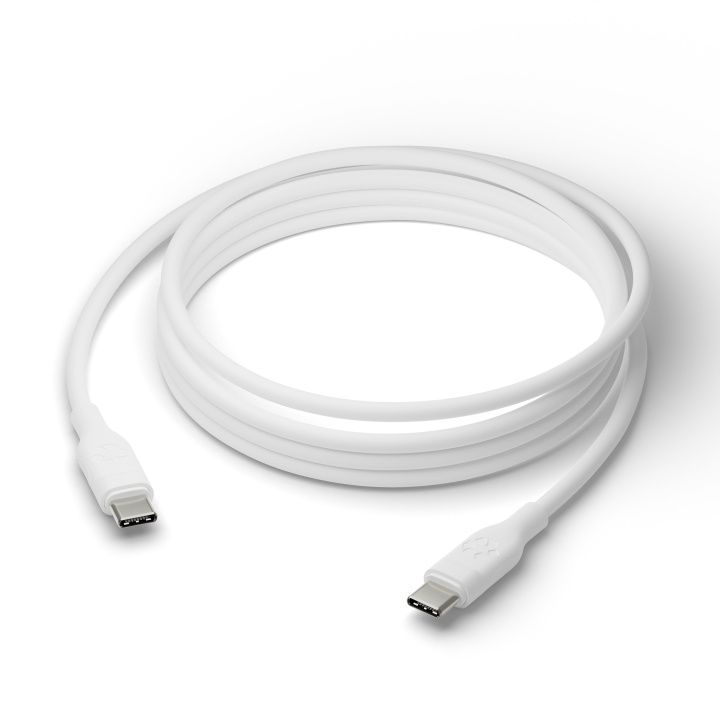 dbramante1928 ladda - Kabel - USB-C till USB-C - TPE, 2.5 - Vit i gruppen DATORER & KRINGUTRUSTNING / Datorkablar / USB-kablar / USB-C hos TP E-commerce Nordic AB (D12686)