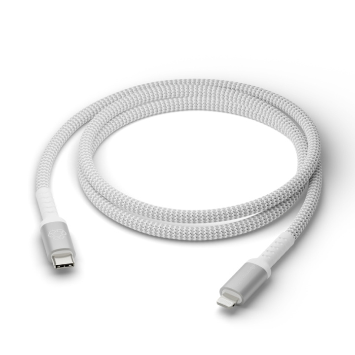 dbramante1928 Re-Charge BRD-kabel - USB-C till Lightning, 1,2 m - Vit i gruppen DATORER & KRINGUTRUSTNING / Datorkablar / USB-kablar / USB-C hos TP E-commerce Nordic AB (D12687)