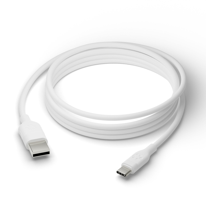 dbramante1928 Re-charge - Kabel - USB-A till USB-C, 2,5 m - Vit i gruppen DATORER & KRINGUTRUSTNING / Datorkablar / USB-kablar / USB-C hos TP E-commerce Nordic AB (D12690)