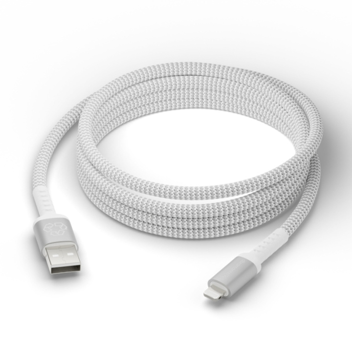 dbramante1928 Re-charge - BRD-kabel - USB-A till Lightning, 2,5 m - Vit i gruppen DATORER & KRINGUTRUSTNING / Datorkablar / USB-kablar / USB-C hos TP E-commerce Nordic AB (D12691)